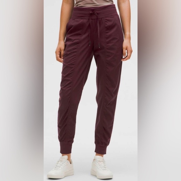 lululemon athletica Pants - Lululemon Dance Studio Mid Rise Jogger Full Length Garnet Size 6